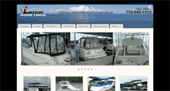 Desktop Screenshot of lakesidemarinecanvas.com
